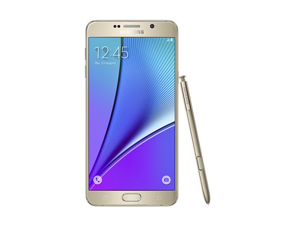 Note5 Gold Front