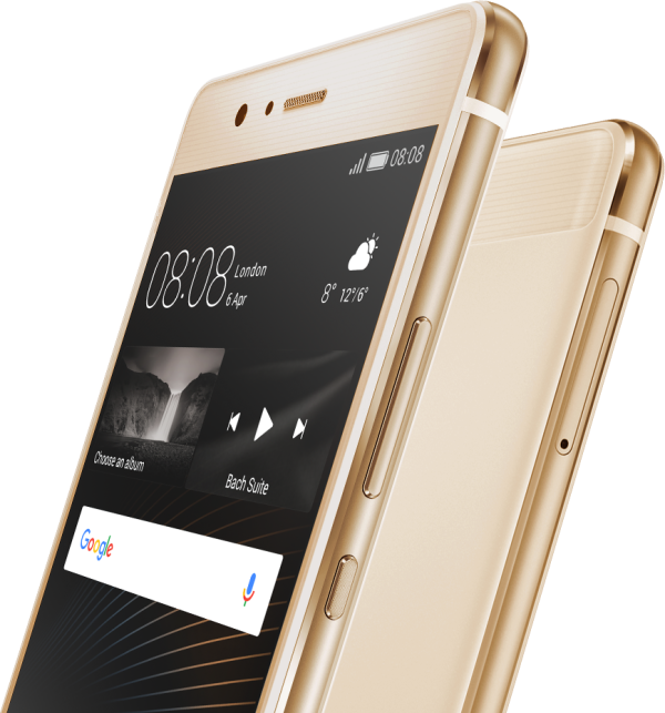 P9 Lite Gold Side