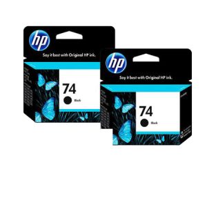 hp 74 black original ink cartridge 2 pack and hp 75 tri color original ink cartridge about this bundle 5678484