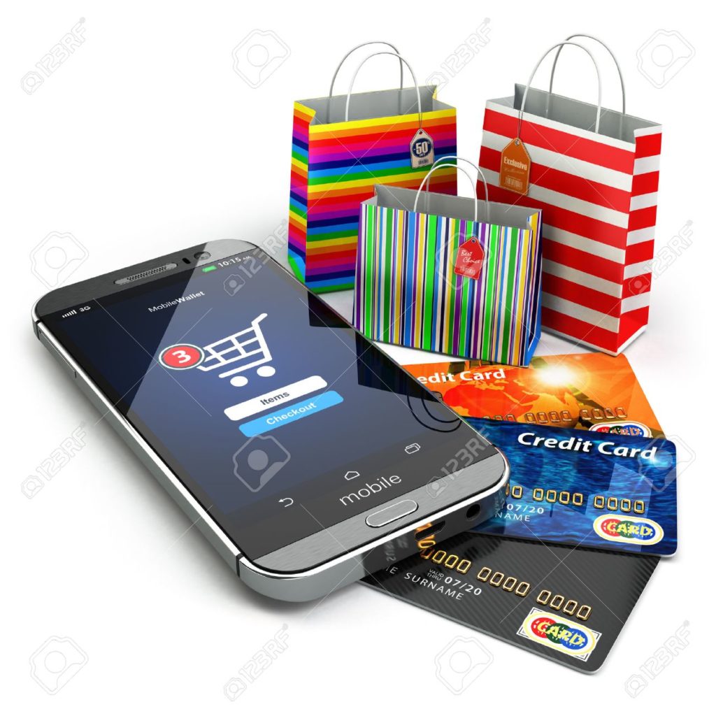 E commerce Online internet shopping Mobile