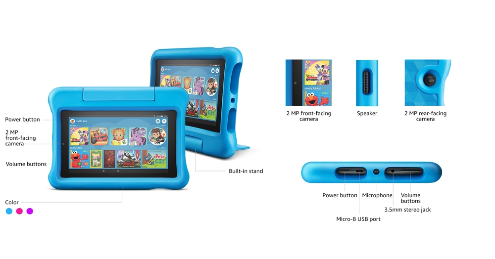 Buy Amazon All-New Fire 7 Kids Edition Tablet, 7″ Display, 16 GB 