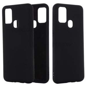 Samsung Galaxy A21s Case, Silicone Cover with Fiber Lining Anti-Scratch Slim Fit Rubber Gel Phone Case for Galaxy A21s – Black
