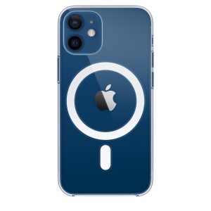 Clear Magnetic Case for iPhone 12 Mini with Mag-Safe Charging, Slim Fit Hard Back Soft Silicone TPU Bumper Cover, Thin Cute Shockproof Anti-Yellow Protective Case for i-Phone 12 Mini 5.4 2020